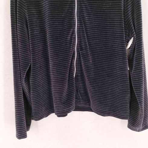 アワーレガシィー OUR LEGACY 25ss shrunken fullzip polo phantom stripe velour メンズ JPN:46