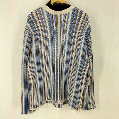 ザラ ZARA STRIPED JACQUARD SWEATER メンズ import:L