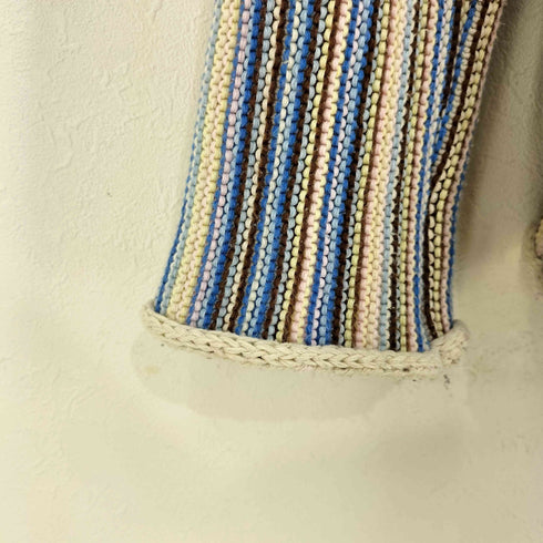 ザラ ZARA STRIPED JACQUARD SWEATER メンズ import:L
