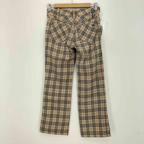 バーバリーブルーレーベル BURBERRY BLUE LABEL ノバチェック ストレートパンツ レディース JPN:36