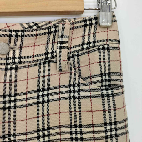バーバリーブルーレーベル BURBERRY BLUE LABEL ノバチェック ストレートパンツ レディース JPN:36
