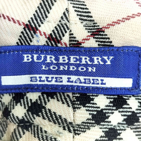バーバリーブルーレーベル BURBERRY BLUE LABEL ノバチェック ストレートパンツ レディース JPN:36
