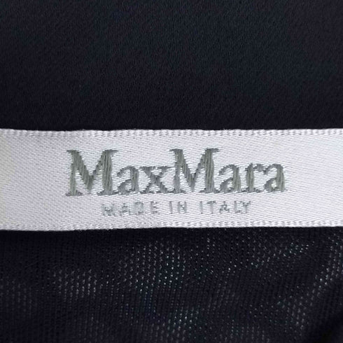 マックスマーラ MAX MARA イタリア製 白タグ 素材切替 フロントプリーツ ワンピース レディース 38
