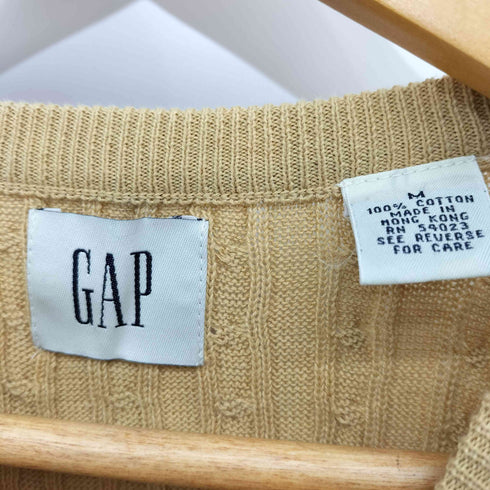 ギャップ Gap 90s 白タグ OLDGAP ケーブルニットセーター メンズ M