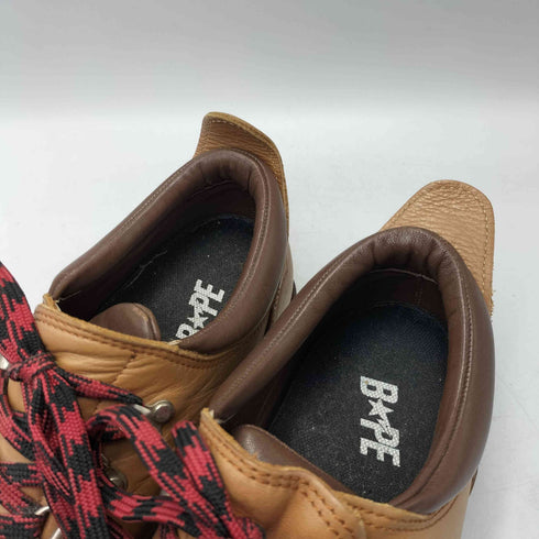 アベイシングエイプ BAPE by A BATHING APE THESE BOOT シャークソール レザー マウンテン ブーツ メンズ JPN:27