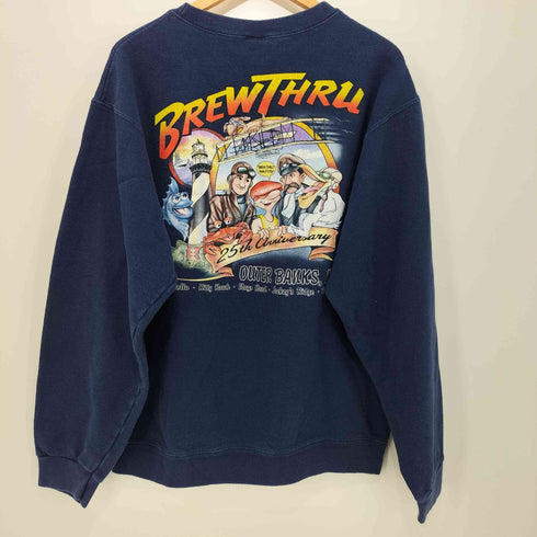 フルーツオブザルーム FRUIT OF THE LOOM 90-00s ヘビーコットン キャラクター両面プリント プルオーバースウェット メンズ import:M