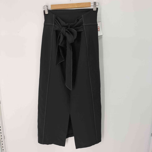 バックリボンデザインロングスカート レディース