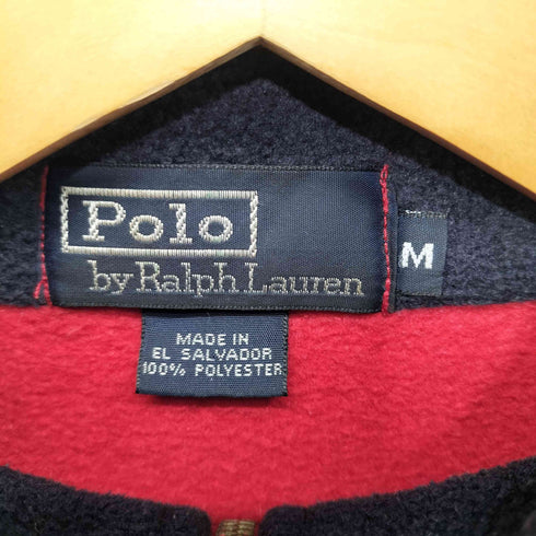 ポロバイラルフローレン Polo by RALPH LAUREN エルサルバドル製ハーフジップフリースジャケット メンズ M