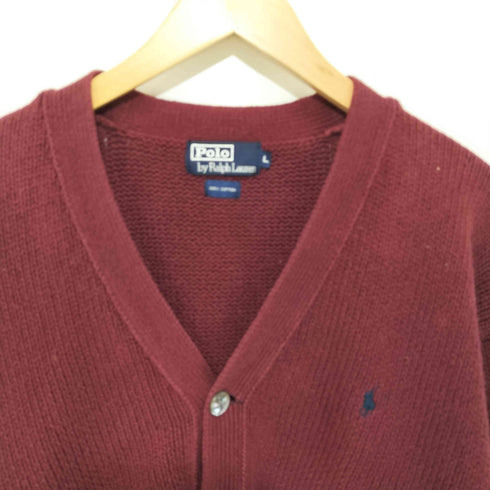 ポロバイラルフローレン Polo by RALPH LAUREN ワンポイント刺繍コットンカーディガン メンズ L