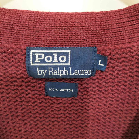 ポロバイラルフローレン Polo by RALPH LAUREN ワンポイント刺繍コットンカーディガン メンズ L