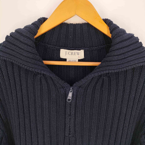 ジェイクルー J.CREW ハーフジップ コットンニット メンズ import:L