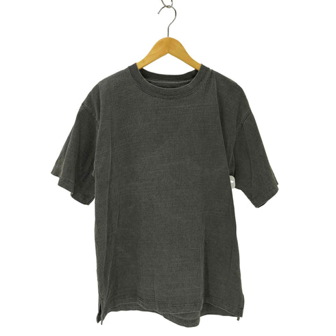 ホーボー hobo COTTON HEAVY WEIGHT JERSEY CHARCOAL DYED CREW NECK TEE ヘビーオンス 後染 クルーネックTシャツ メンズ