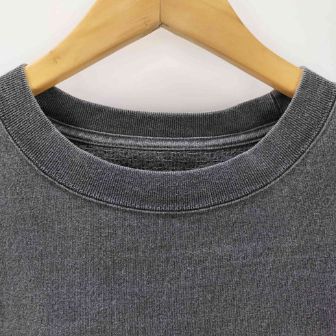 ホーボー hobo COTTON HEAVY WEIGHT JERSEY CHARCOAL DYED CREW NECK TEE ヘビーオンス 後染 クルーネックTシャツ メンズ