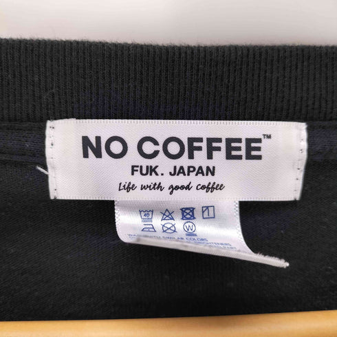 NO COFFEE ロゴ刺繍Tシャツ メンズ JPN:M