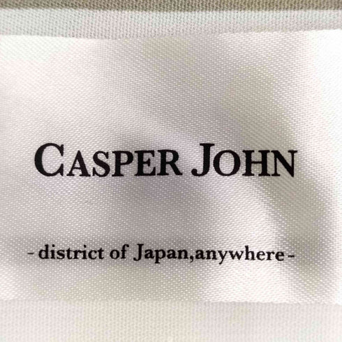 キャスパージョン CASPER JOHN ストライプ オープンカラーシャツ メンズ