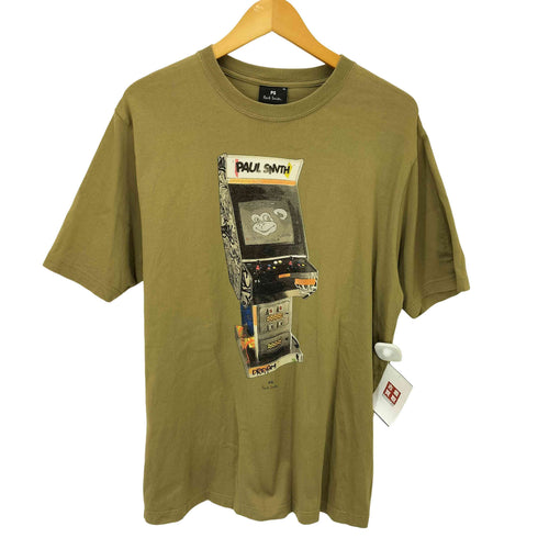 ピーエスポールスミス PS Paul Smith Arcade Game プリントオーガニックコットンTシャツ メンズ import:XL