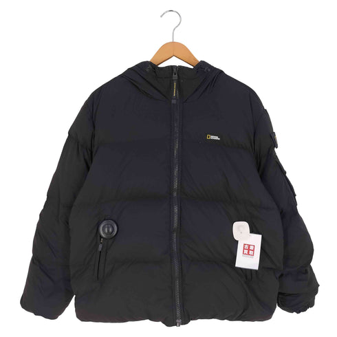 NATIONAL GEOGRAPHIC Unisex GOLDEN MOLE Hooded Down Jacket ユニセックス ゴールデン モール フーデッド ダウンジャケット メンズ JPN:M