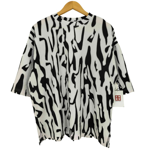キャスパージョン CASPER JOHN バリアスビッグTシャツ サイケデリックカウ柄 メンズ FREE
