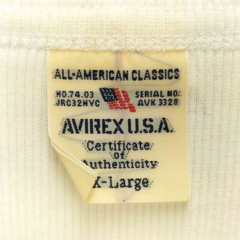 アヴィレックス AVIREX DAILY TRECO CREW-NECK L/S T-SHIRT メンズ import:XL
