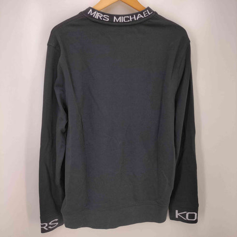 マイケルコース Michael Kors リブ ロゴ クルーネック L/S Tシャツ レディース import:L