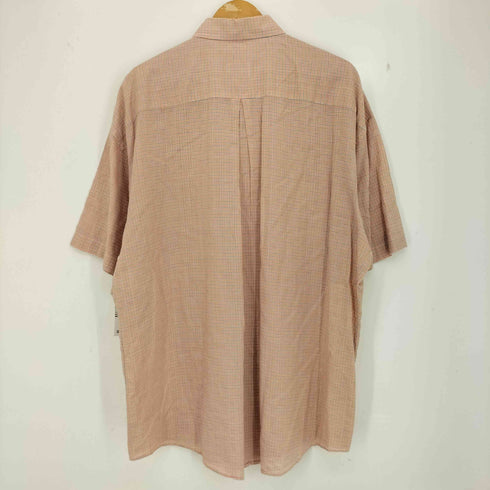 エルメネジルドゼニア Ermenegildo Zegna SOFT ガンクラブ コットン ショートスリーブ ボタンダウンシャツ メンズ import:XL