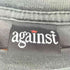 againstボディ プリント バンド S/S Tシャツ メンズ