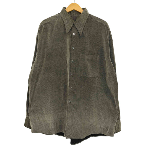 エルメネジルドゼニア Ermenegildo Zegna SOFT 細畝 コーデュロイ シャツ メンズ import:XL