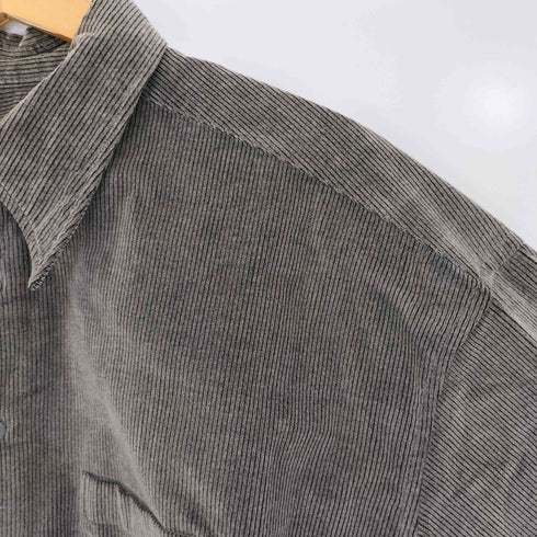 エルメネジルドゼニア Ermenegildo Zegna SOFT 細畝 コーデュロイ シャツ メンズ import:XL
