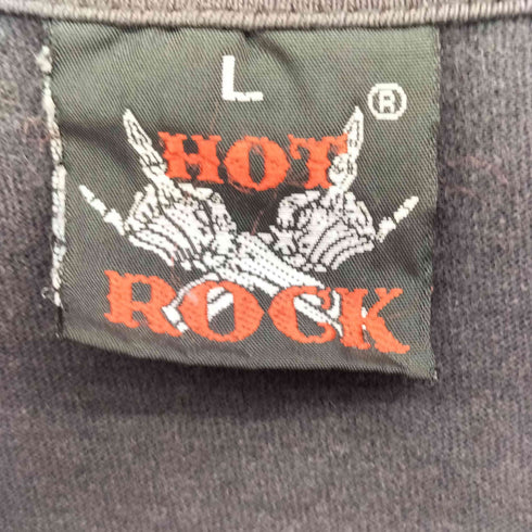 HOT ROCKボディ スカルプリント バンド S/S Tシャツ メンズ import:L