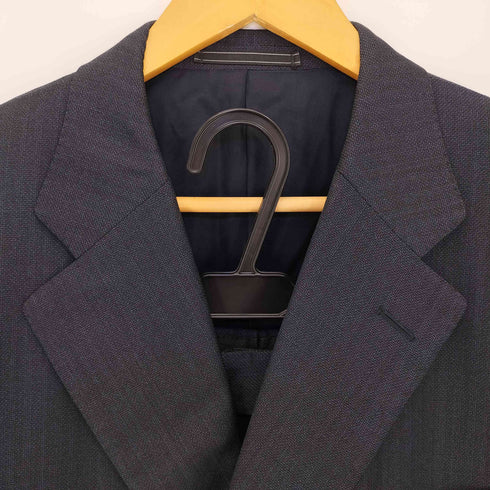 エルメネジルドゼニア Ermenegildo Zegna FINE WORSTED SUPER 100S スイス製 3B テーラードジャケット 2タック スラックスパンツ スーツ セットアップ メンズ
