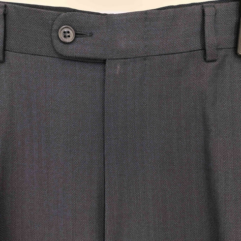 エルメネジルドゼニア Ermenegildo Zegna FINE WORSTED SUPER 100S スイス製 3B テーラードジャケット 2タック スラックスパンツ スーツ セットアップ メンズ