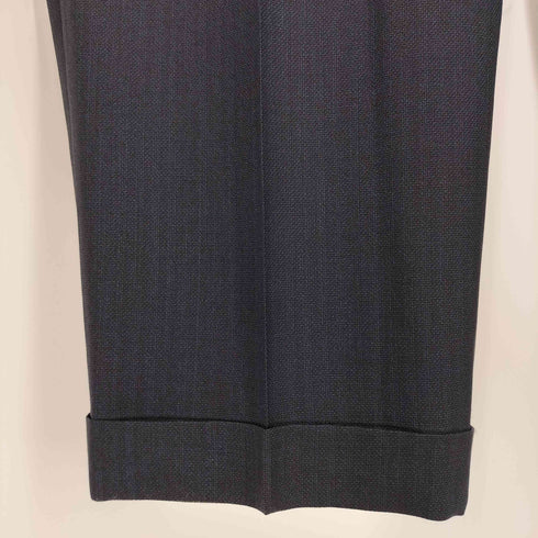 エルメネジルドゼニア Ermenegildo Zegna FINE WORSTED SUPER 100S スイス製 3B テーラードジャケット 2タック スラックスパンツ スーツ セットアップ メンズ