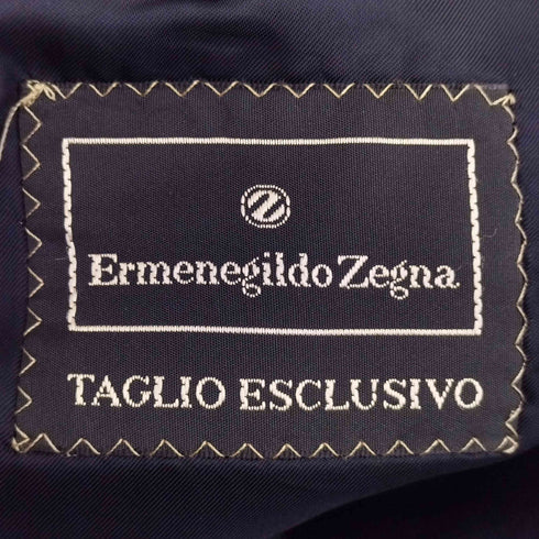 エルメネジルドゼニア Ermenegildo Zegna FINE WORSTED SUPER 100S スイス製 3B テーラードジャケット 2タック スラックスパンツ スーツ セットアップ メンズ