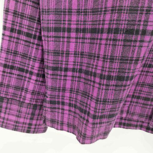 ステューシー Stussy 00s AUTHENTIC オープンカラー チェック ネルシャツ メンズ JPN:M