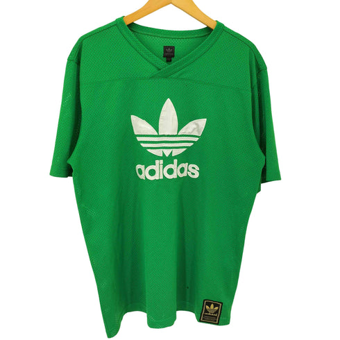 アディダス adidas 00S トレフォイル ロゴ 刺繍 メッシュ ゲームシャツ メンズ O