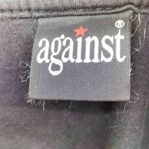 againstボディ アルバム プリント バンド S/S Tシャツ メンズ