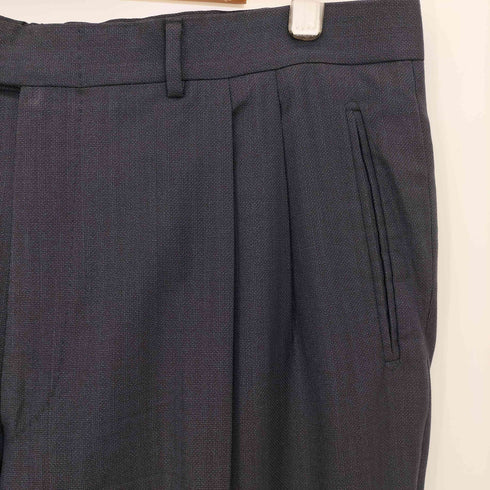 エルメネジルドゼニア Ermenegildo Zegna スイス製 2タック ウール スラックスパンツ メンズ