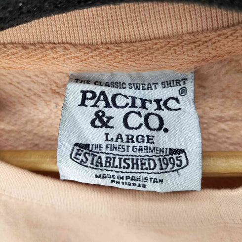 PACIFIC & CO 90S フロントプリント クルーネックスウェット レディース JPN:L
