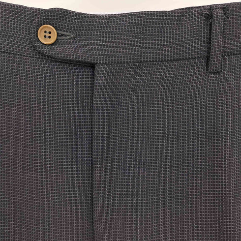 エルメネジルドゼニア Ermenegildo Zegna FINE WORSTED SUPER 100S スイス製 ギンガムチェック 3B テーラードジャケット 2タック スラックスパンツ スーツ セットアップ メンズ