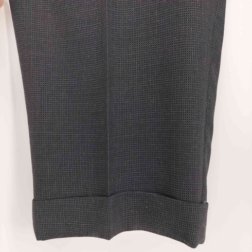 エルメネジルドゼニア Ermenegildo Zegna FINE WORSTED SUPER 100S スイス製 ギンガムチェック 3B テーラードジャケット 2タック スラックスパンツ スーツ セットアップ メンズ
