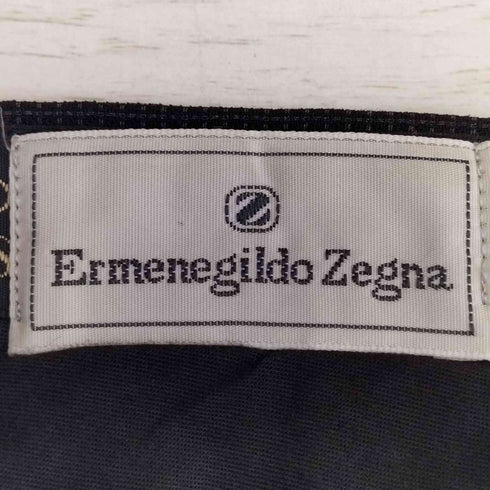 エルメネジルドゼニア Ermenegildo Zegna スイス製 ギンガムチェック 2タック スラックスパンツ メンズ
