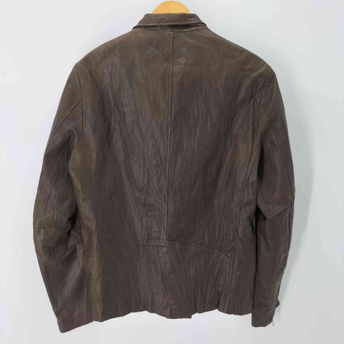 harlem rounge ピッグレザーダブルジップシングルライダースジャケット メンズ JPN:L