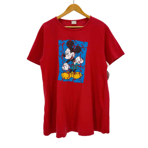 90s USA製 プリントクルーネックTシャツ メンズ