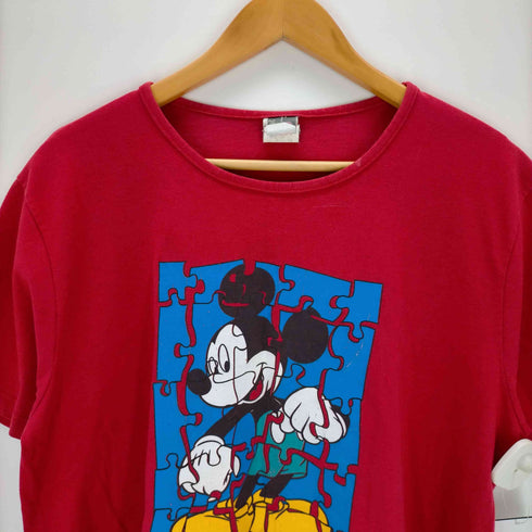 90s USA製 プリントクルーネックTシャツ メンズ