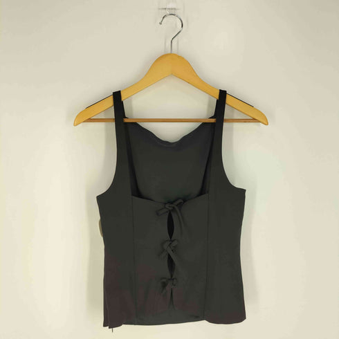 ザラ ZARA バックリボン ストレッチ トップ レディース import:M