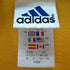 アディダス adidas 01年製 万国旗タグ ロゴ刺繍クルーネックTシャツ メンズ import:M