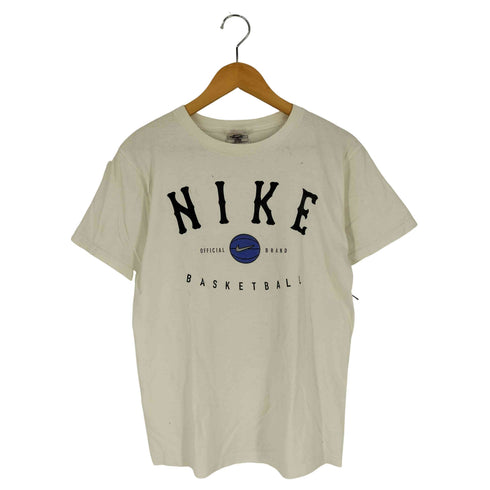 ナイキ NIKE 90s 白タグ USA製 BASKETBALL ロゴプリント Tシャツ メンズ import:L