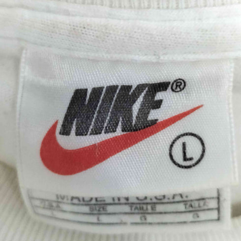 ナイキ NIKE 90s 白タグ USA製 BASKETBALL ロゴプリント Tシャツ メンズ import:L