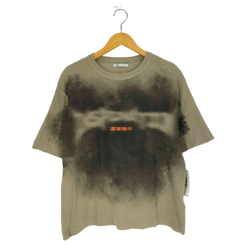 ザラ ZARA スプレー プリント グラデーション Tシャツ メンズ import:S