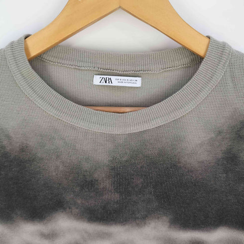 ザラ ZARA スプレー プリント グラデーション Tシャツ メンズ import:S